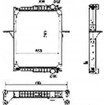 Chladič motoru NRF 53432 Chladič motoru, chlazení motoru