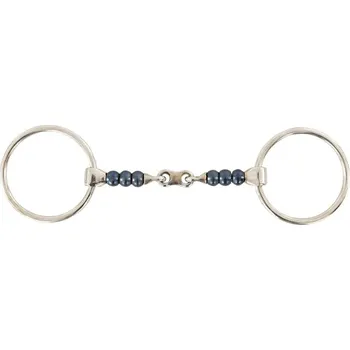 Udidlo pro koně Udidlo stihlo BR Sweet Iron Rollers dvakrát lomené 145mm/16mm