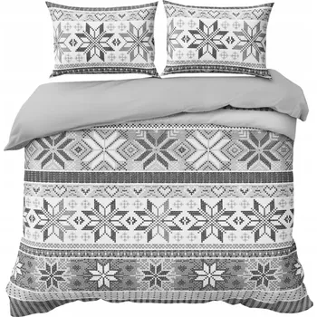 Povlečení POVLEČENÍ VÁNOČNÍ SADA 220x200 + 2 x 70x80cm Oboustranné -