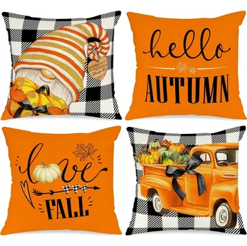 Povlak na polštářek Dekorační povlak na polštář PODZIMNÍ DEKORACE 45 x 45 cm