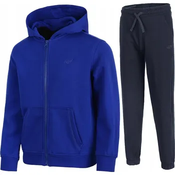 Chlapecká mikina 4F ZATEPLENÁ CHLAPECKÁ TEPLÁKOVKA ROZEPÍNACÍ MIKINA KALHOTY / vel 158