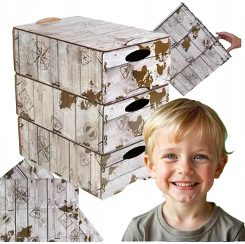 Úložný box 3x KRABIČKA ORGANIZÉR S VÍKEM BOX PRO SKLADOVÁNÍ UZAMYKATELNÝ