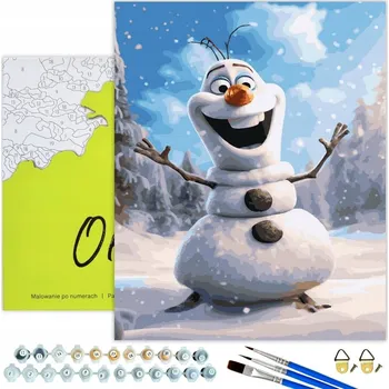 MALOVÁNÍ PODLE ČÍSEL Olaf Obrazy k malování podle čísel s rámem OhArt