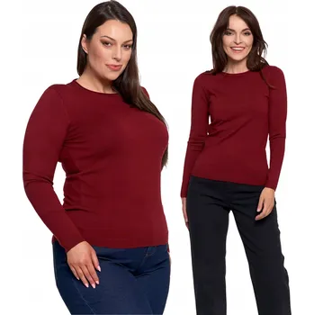 Dámský svetr Tenký, hladký a měkký dámský svetr z viskózy s dlouhým rukávem MORAJ S