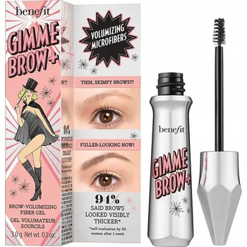 Tužka na obočí Benefit Gimme Brow+ Volumizing Eyebrow Gel 05 Medium Brown gel pro objemnější obočí 3 g