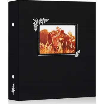 Fotoalbum FOTOALBUM LÁTKOVÝ LNOVÝ NA 400 FOTOGRAFIÍ 11,5 x 15 cm ČERNÝ XL