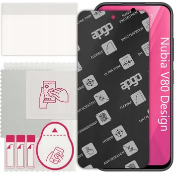 Pouzdro na mobilní telefon Sklo MATNÉ pro Nubia V80 Design, alternativa tvrzeného skla