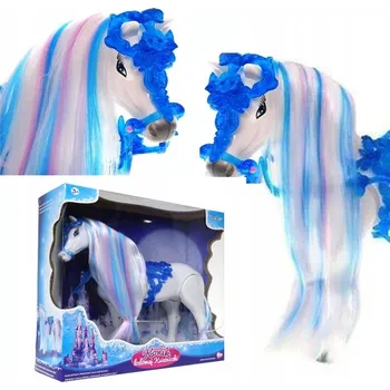 Figurka Interaktivní kůň Norimpex bílý chodící se zvukem pro holčičky Věk 3+