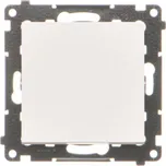 Tlačítko zapínací, bez piktogramu, řazení 1/0, 10 A / 230 V~, bezšroubové svorky, Simon 55 TP1.01/111, bílá