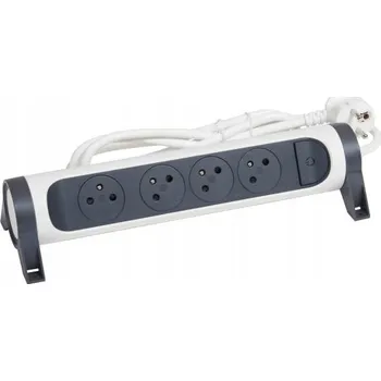 Napájecí kabel Prodlužovací Kabel lištový Legrand 3 m, 4 ks zásuvek, bílý