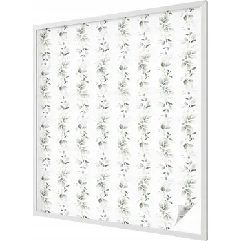 Okenní dekorace Mléčná fólie na okno se vzorem rostlin, protisluneční, 100x116 cm