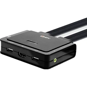 Notebook LINDY KVM-Umschalter přepínač KVM HDMI myš, klávesnice 4096 x 2160 Pixel