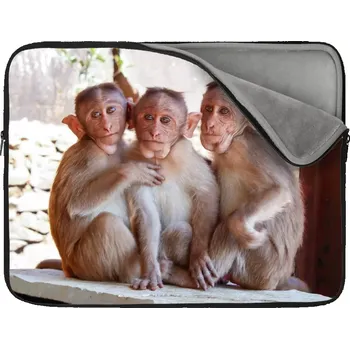 pouzdro na notebook Sablio Obal na notebook Opičky - 17"