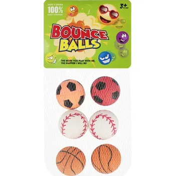 Dětský míč Piłka kauczukowa 3 cm op.6 szt. MEGA CREATIVE 569748