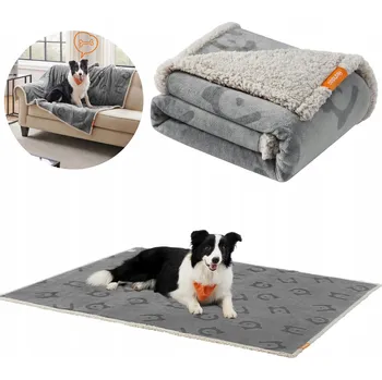 Pelíšek pro psa VODĚODOLNÁ DEKA PRO PSA KOČKU ZVÍŘATA PŘEHOZ DEKA PODLOŽKA OBOUSTRANNÁ 152x127