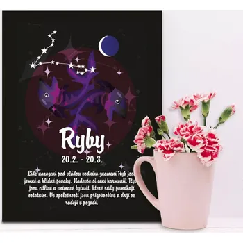 Plechová cedule Sablio Dárková cedulka Ryby: 30x40 cm