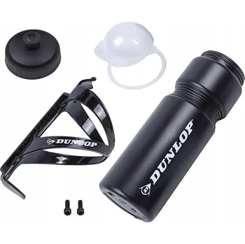 Cyklistická Lahev Na Pití DUNLOP 750 ml s košíkem černá