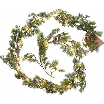 Vánoční dekorace VILLA ITALIA Vánoční girlanda LED 190 cm zasněžená