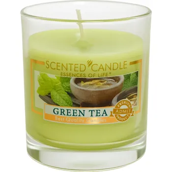 Svíčka Parafínová vonná svíčka Zelený čaj Admit