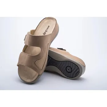 Dámská zdravotní obuv MEDISTYLE zdravotní dámská pantofel ŠARLOTA Halux BÉŽOVÁ Rozměr: 38