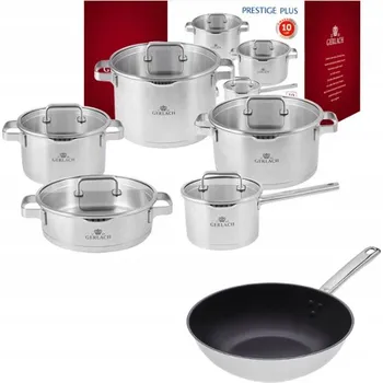 Sada nádobí Sada hrnců Gerlach PRESTIGE PLUS ocel 11 ks.
