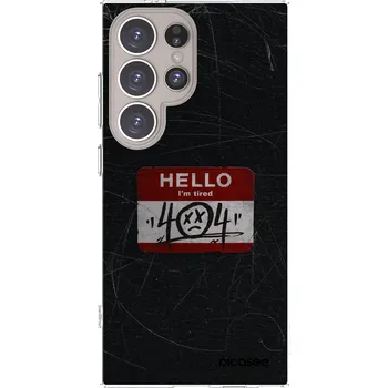 Pouzdro na mobilní telefon Picasee silikonový průhledný obal pro Samsung Galaxy S24 Ultra S928B 5G - HELLO 404