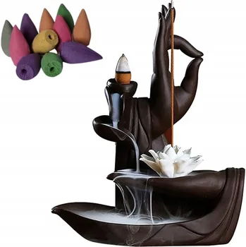 Aroma lampa Aromalampa Zen Lotus s vonnými tyčinkami Aromalampa na vonné oleje + Náplně DÁREK