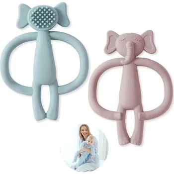 Hračka pro kojence Smyslové kousátko Vicloon silikonové, vícebarevné