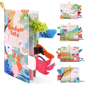 SENZORICKÁ KNÍŽKA LÁTKOVÁ PRO MIMINKA ZAHRADNÍ OCÁSKY