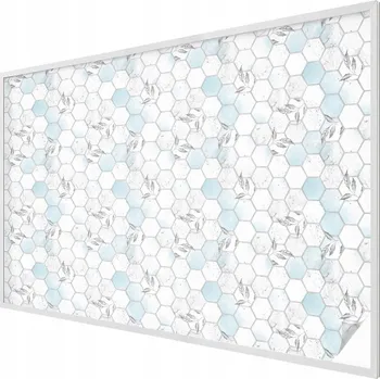 Okenní dekorace Fólie Samolepicí Mléčná Okenní Ozdobná Dýha Kafle listy 200x146