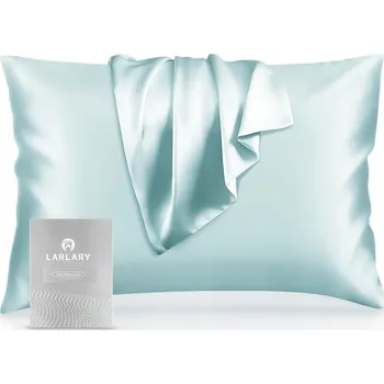 Povlak na polštářek HEDVÁBNÝ POVLAK NA POLŠTÁŘ 90% HEDVÁBÍ HYPOALERGENNÍ 50x75 cm MODRÝ