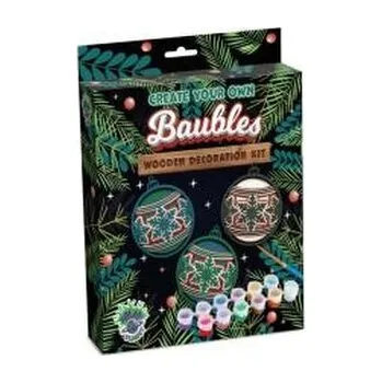 Zestaw do tworzenia obrazów z drewna - Bombki