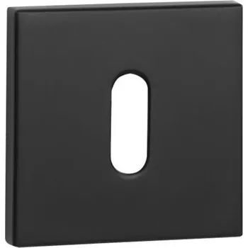 Dveřní kování Interiérová klika VDS Čtvercová rozeta, Štít s otvorem pro klíč