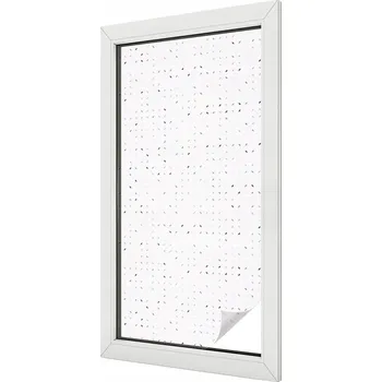 Okenní dekorace Samolepicí Mléčná fólie na okno s minimalistickými tečkami 50x100 cm