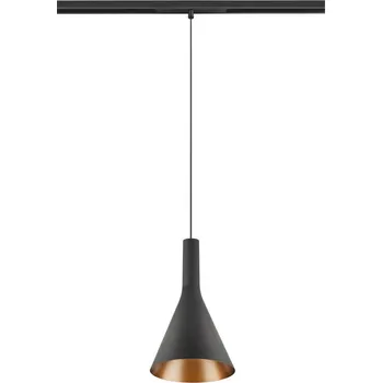 BIG WHITE (SLV) LALU SET 48V závěsné svítidlo, LED základna, CONE 15, DALI, délka závěsu 200 cm, 2700/3000K, 40°, černá 1010801