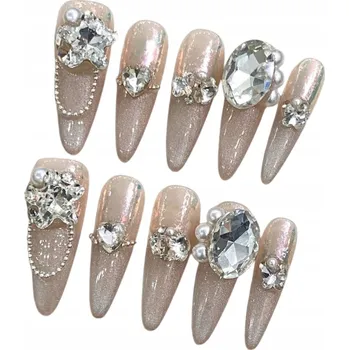 Umělé nehty Nalepovací nehty Umělé nehty Tipy opakovaně použitelné Zirkony, S