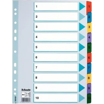 Papírové rozřazovače Esselte A4
