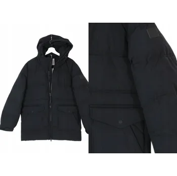 Pánská bunda MUSTANG OAKFIELD LONG "BLACK" Pánská Zimní Bunda s Kapucí ZIMNÍ BUNDA Teplá PARKA _ M /L