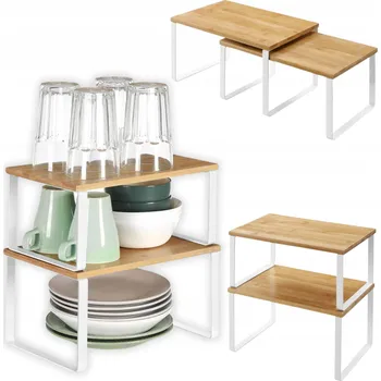 police KUCHYŇSKÁ POLICE NA KOŘENÍ BAMBUSOVÁ REGÁL NA PRACOVNÍ DESKU ORGANIZÉR STOJAN