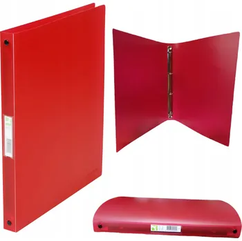 Kroužkový pořadač PP A4/4 kroužky/16 mm červený