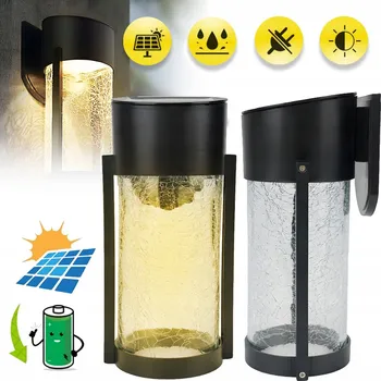Venkovní osvětlení 2X SOLÁRNÍ LED SVĚTLA NA ZEĎ VENKOVNÍ SVÍTIDLO SOLÁRNÍ ZAHRADNÍ LAMPA