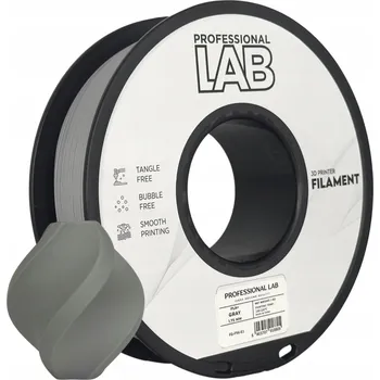Filament Profesionální PLA+ Filament Šedý 1 kg netto 1,75 mm Professjonal LAB
