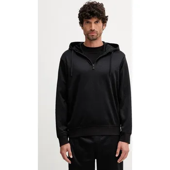 Pánská mikina Mikina Armani Exchange pánská, černá barva, s kapucí, hladká, XM001355 AF16259 XM001355.AF16259 99X, vel. M