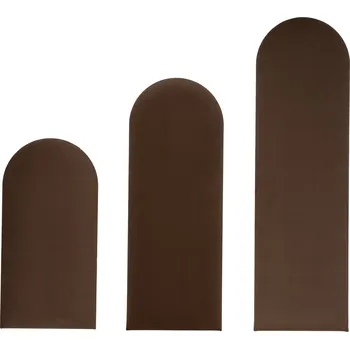Obraz ČALOUNĚNÉ PANELY PLOT 80X30 CM VELUROVÉ NA ZEĎ HNĚDÉ ČELO
