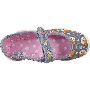 Dívčí bačkory BEFADO BALERÍNKY TEXTILNÍ BOTY PAPUČE 114X532 VEL. 26