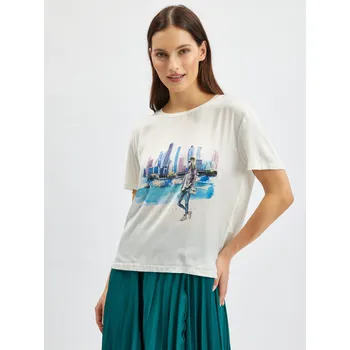 Orsay Bílé dámské tričko - Dámské Orsay modrá | šedá 2251680