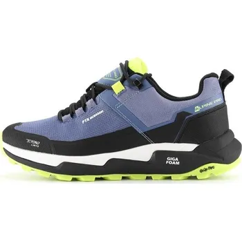 Pánská treková obuv Pánská turistická obuv ALPINE PRO QEDE 2 46 Světle modrá, Reflexní neon, Černá, Bílá