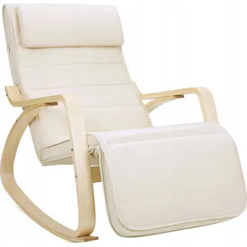 Křeslo Songmics Houpací křeslo béžové