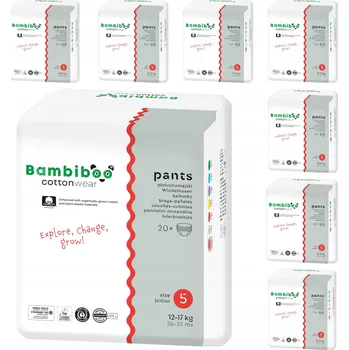 Plena Bambiboo bavlněné plenkové kalhotky vel 5 20 ks