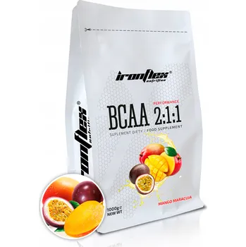 Aminokyselina IRONFLEX BCAA 2:1:1 1000g SILNÉ AMINOKYSELINY 1kg AMINO REGENERACE SVALY